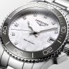Montre Hydroconquest Cadran Nacre blanche Bracelet Acier