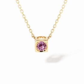 Collier Dinh Van Le Cube Diamant Petit Modèle Or Jaune & Diamant