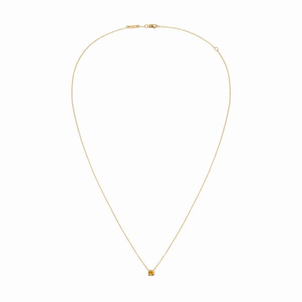 Collier Dinh Van Le Cube Or Jaune Saphir Jaune