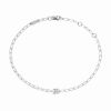 Bracelet Chaîne Dinh Van Le Cube Diamant Or Blanc Diamant 0.07ct
