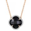 Collier Morganne Bello Victoria DiamantsOnyx Or Rose