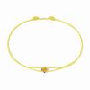Bracelet Dinh Van Le Cube Cordon Or Jaune Saphir Jaune 0.11ct