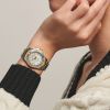 Montre Hydroconquest Cadran Nacre blanche Bracelet Acier et PVD jaune