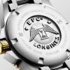 Montre Hydroconquest Cadran Nacre blanche Bracelet Acier et PVD jaune