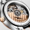 Montre Longines Master Collection Moonphase Cadran Nacre blanche Bracelet Acier Coiffe Or Rose