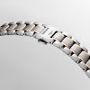 Montre Longines Master Collection Moonphase Cadran Nacre blanche Bracelet Acier Coiffe Or Rose
