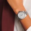 Montre Conquest Cadran Nacre blanche Bracelet Acier