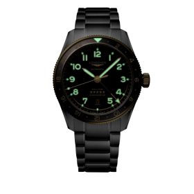 Montre Longines Spirit Zulu Time Cadran Anthracite Bracelet Acier