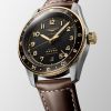 Montre Longines Spirit Zulu Time Cadran Anthracite Bracelet cuir