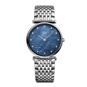 Montre La Grande Classique De Longines Cadran Nacre bleue Bracelet Acier