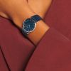 Montre La Grande Classique De Longines Cadran Nacre bleue Bracelet Alligator