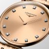Montre La Grande Classique De Longines Cadran Rouge Bracelet Revêtement PVD rouge
