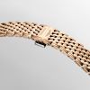 Montre La Grande Classique De Longines Cadran Rouge Bracelet Revêtement PVD rouge