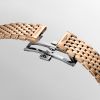 Montre La Grande Classique De Longines Cadran Rouge Bracelet Revêtement PVD rouge