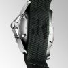 Montre Hydroconquest Cadran Noir Bracelet Nylon Vert