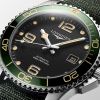 Montre Hydroconquest Cadran Noir Bracelet Nylon Vert