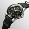 Montre Hydroconquest Cadran Noir Bracelet Nylon Vert