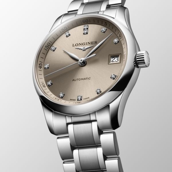 Montre Longines Master Collection Cadran Beige Bracelet Acier