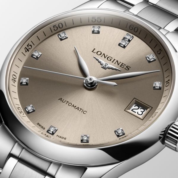 Montre Longines Master Collection Cadran Beige Bracelet Acier