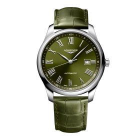 Montre Longines Master Collection Cadran Vert Bracelet Alligator
