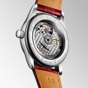 Montre Longines Master Collection Cadran Nacre blanche Bracelet Alligator