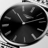 Montre La Grande Classique De Longines Cadran Noir soleillé Bracelet Acier