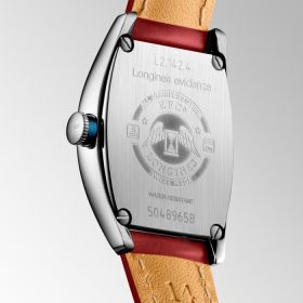 Montre Longines Evidenza Cadran Rouge Bracelet Alligator