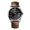 Montre Longines Master Collection Cadran Noir Bracelet Alligator