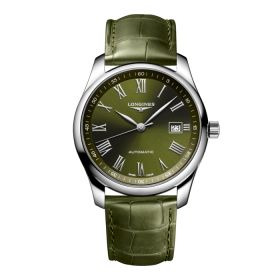 Montre Longines Master Collection Cadran Vert Bracelet Alligator
