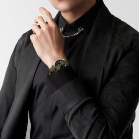 Montre Longines Master Collection Cadran Vert Bracelet Alligator