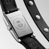 Montre Longines Dolcevita X Yvy Cadran Noir laqué poli Bracelet cuir