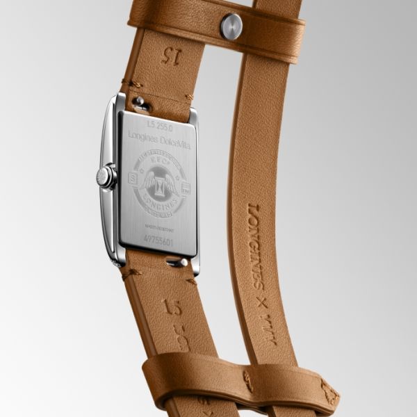 Montre Longines Dolcevita X Yvy Cadran Argenté "flinqué" Bracelet cuir