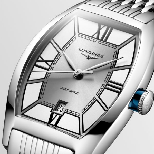 Montre Longines Evidenza Cadran Argenté Bracelet Acier