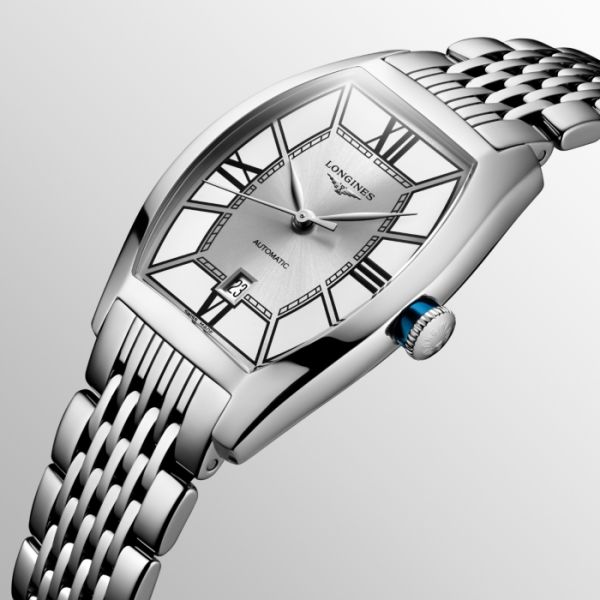 Montre Longines Evidenza Cadran Argenté Bracelet Acier