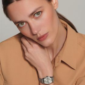 Montre Longines Evidenza Cadran Champagne Bracelet Alligator