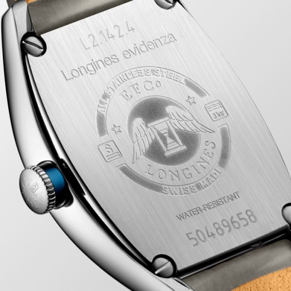Montre Longines Evidenza Cadran Champagne Bracelet Alligator