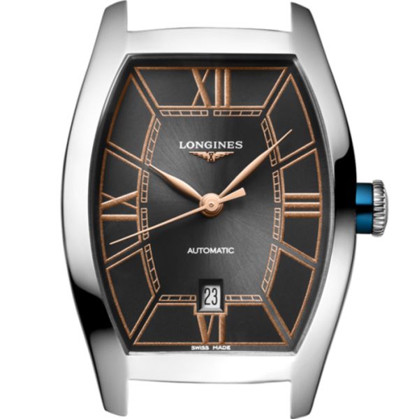 Montre Longines Evidenza Cadran Anthracite Bracelet Alligator