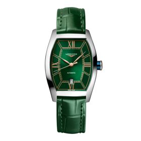 Montre Longines Evidenza Cadran Vert Bracelet Alligator
