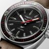 Montre Ultra-Chron Cadran Noir Bracelet cuir