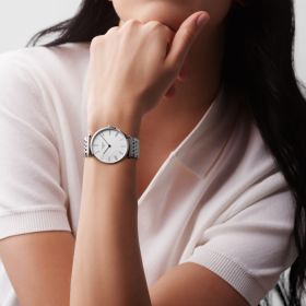 Montre La Grande Classique De Longines Cadran Blanc Bracelet Acier