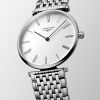 Montre La Grande Classique De Longines Cadran Blanc Bracelet Acier
