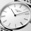 Montre La Grande Classique De Longines Cadran Blanc Bracelet Acier