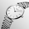 Montre La Grande Classique De Longines Cadran Blanc Bracelet Acier