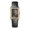 Montre Longines Dolcevita Cadran Noir Bracelet Alligator