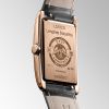 Montre Longines Dolcevita Cadran Noir Bracelet Alligator