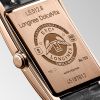 Montre Longines Dolcevita Cadran Noir Bracelet Alligator