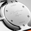 Montre La Grande Classique De Longines Monochrome Cadran Orange laqué poli Bracelet Alligator