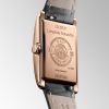 Montre Longines Dolcevita Cadran Noir Bracelet Alligator