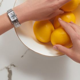 Montre Longines Dolcevita Cadran Blanc Bracelet Acier