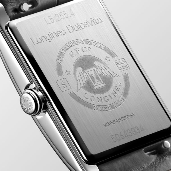 Montre Longines Dolcevita Cadran Blanc Bracelet Alligator